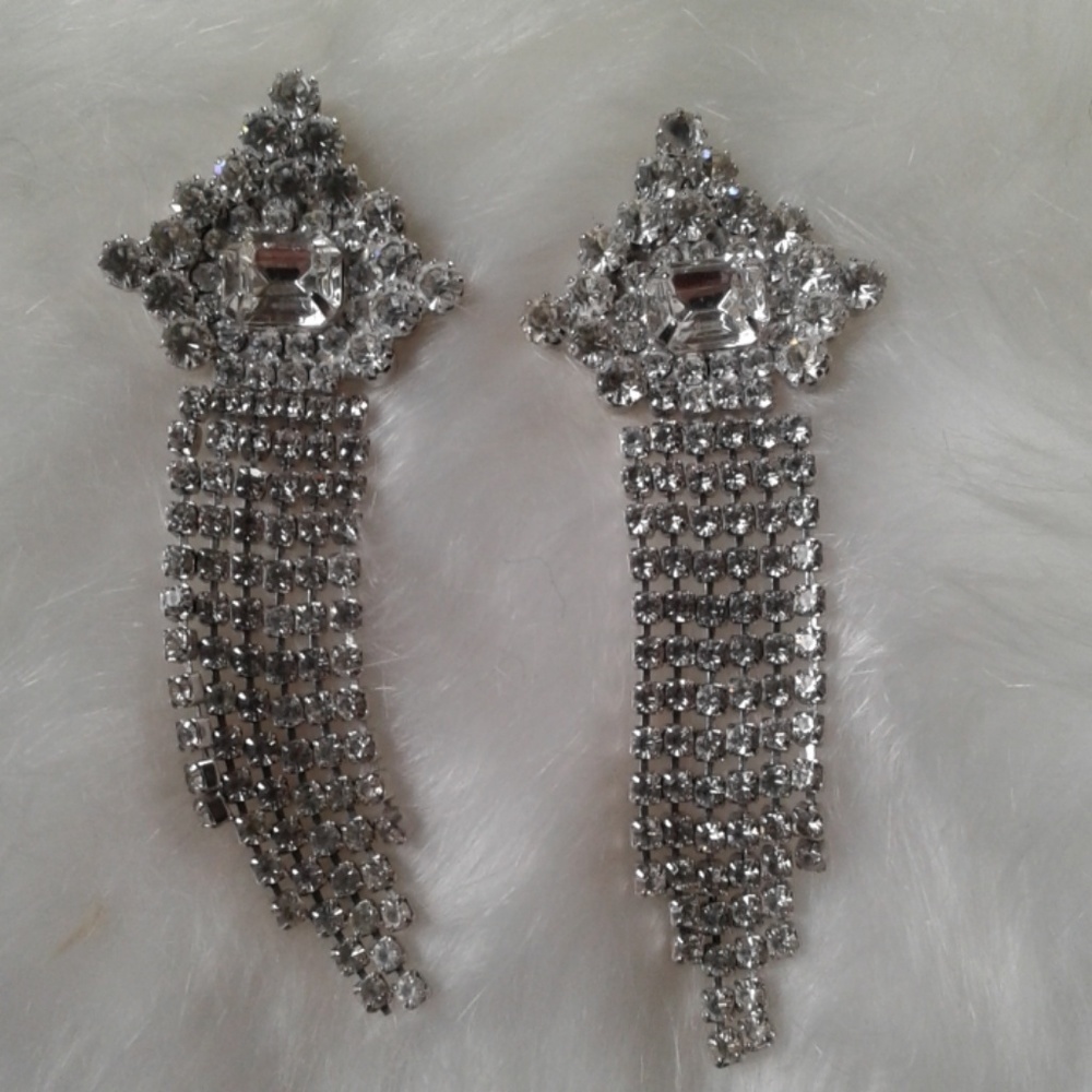 Vintage Rhinestone Earrings